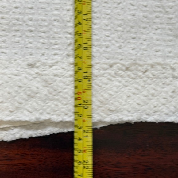 Free People Walking in Hueco Textured Swing Crop Top Ivory Sz L Boho Cottage - Picture 7 of 9